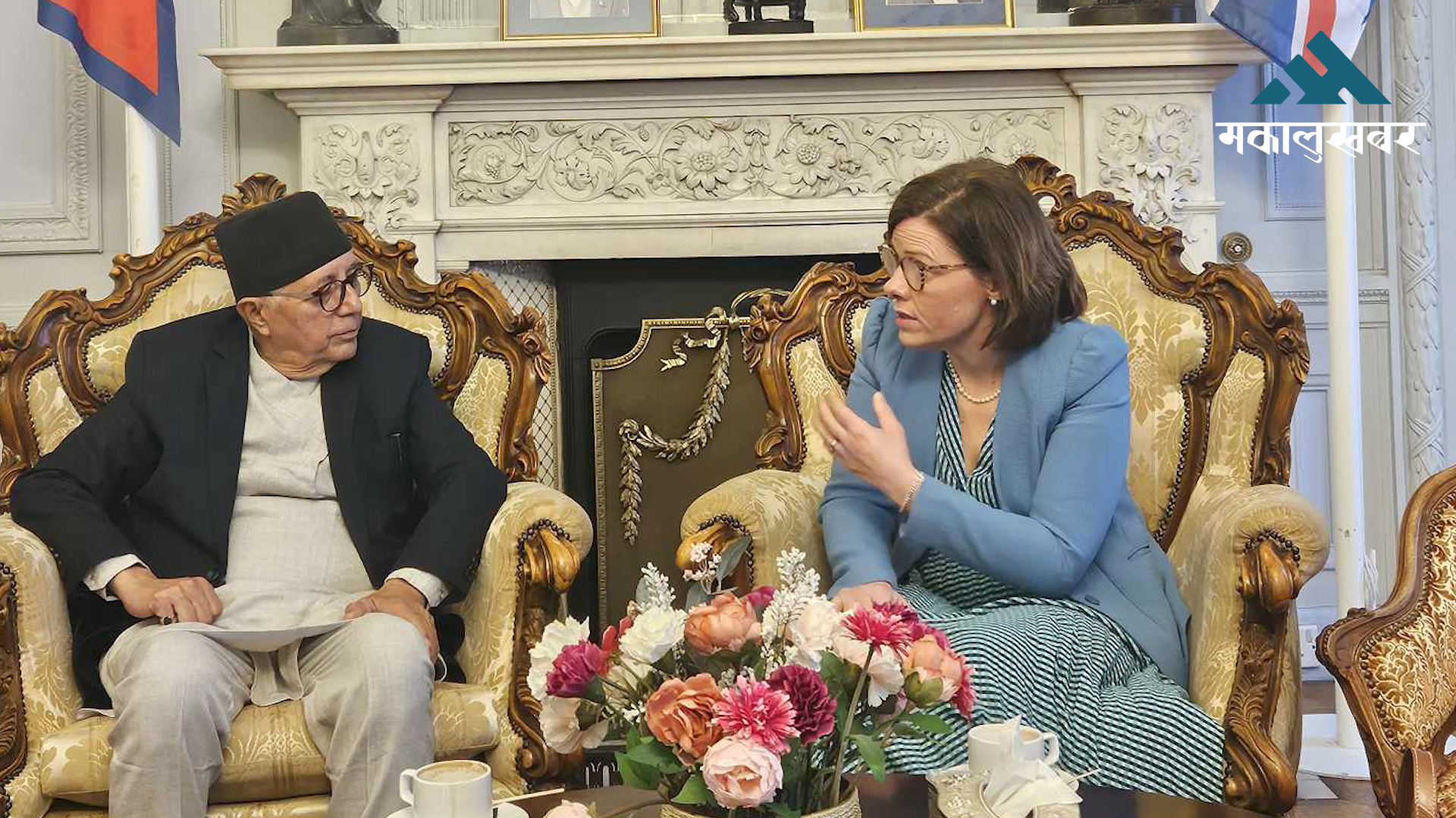 Dr. Koirala meets UK MP Alex Baker