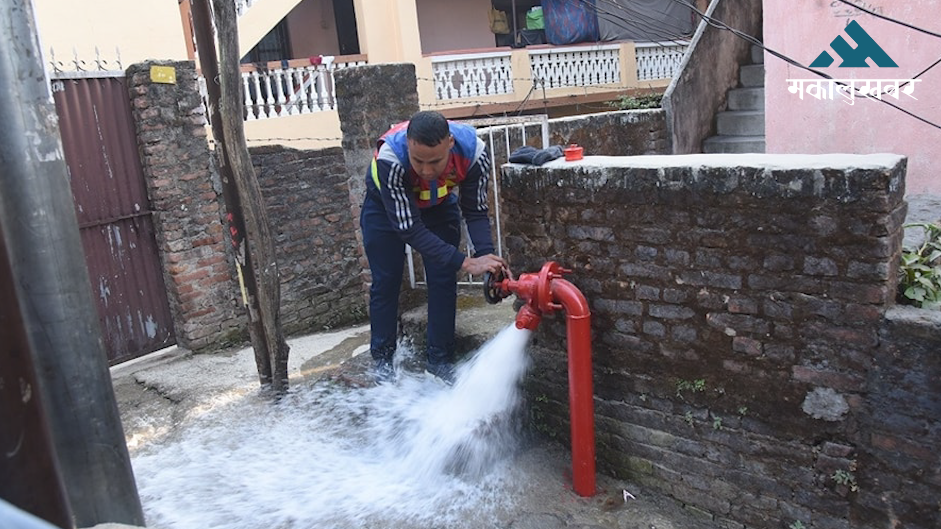 KMC installs dry riser systems in narrow streets for fire safety