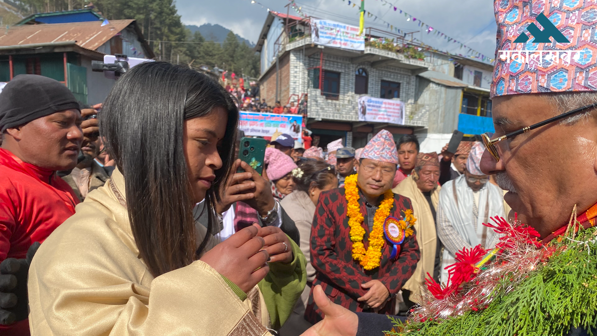 Prachanda inaugurates Martyr Dhanrupa Memorial Park in Tehrathum