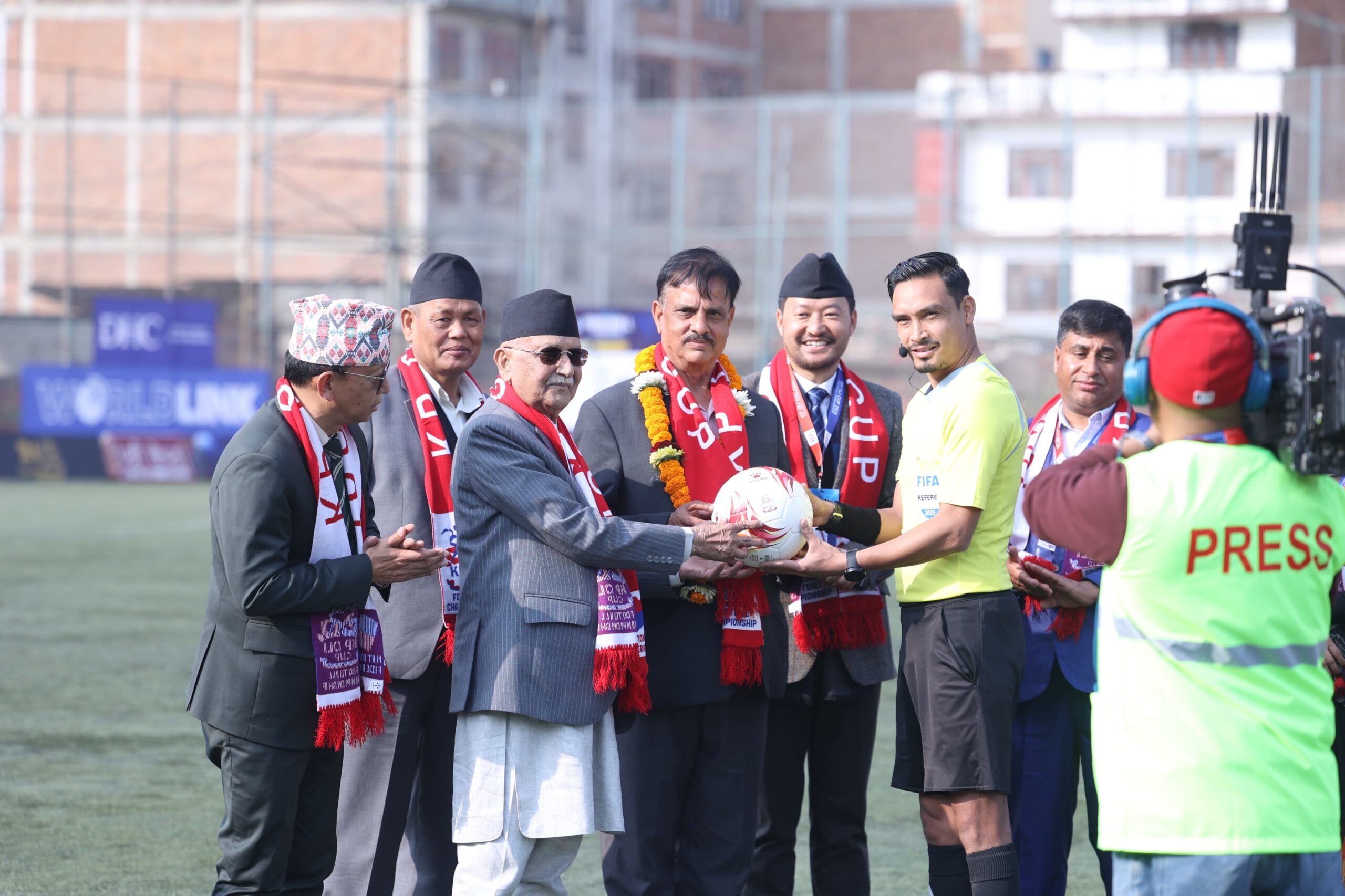 KP Oli Cup football kicks off (photos)