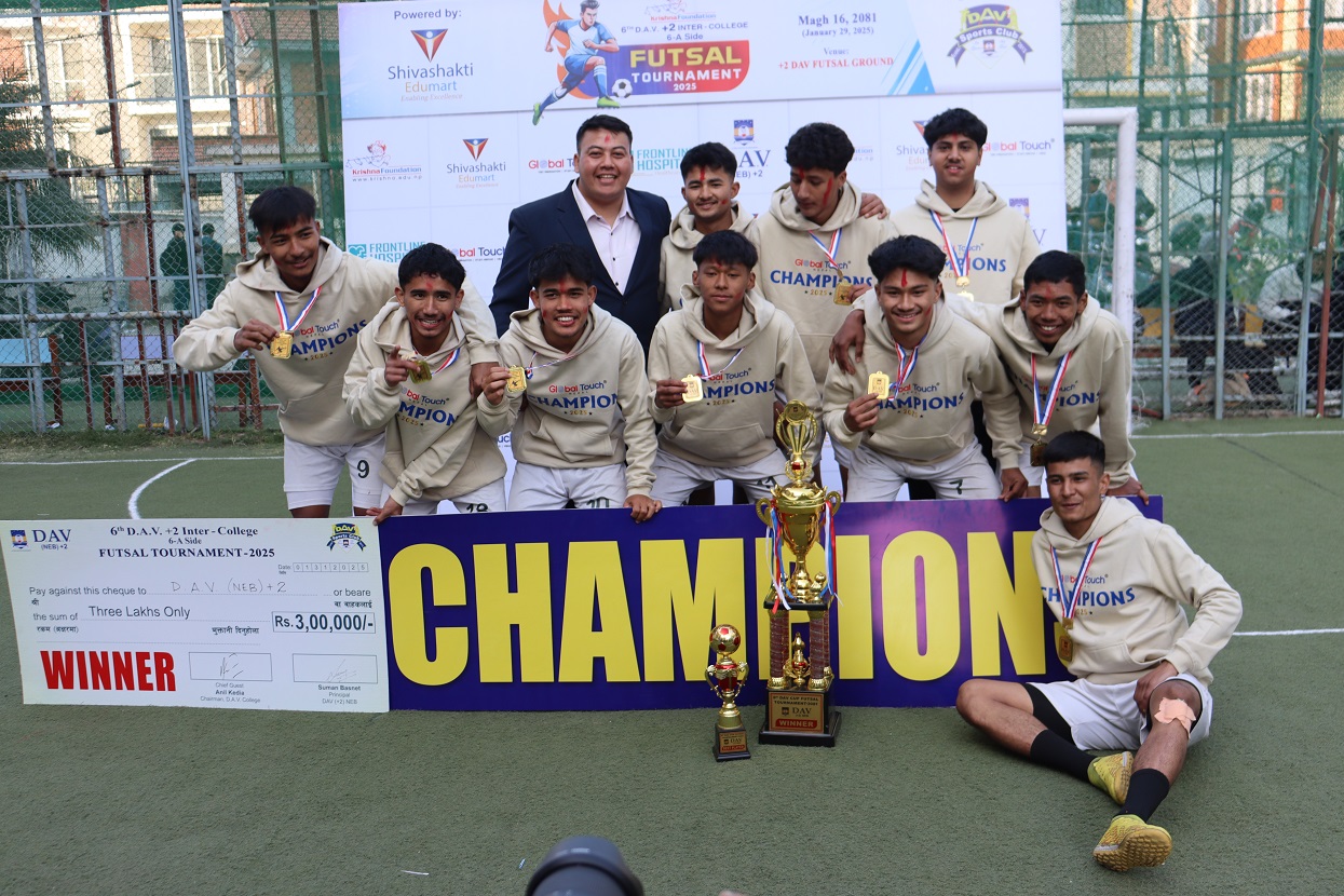 DAV Futsal Tournament concludes, host team clinched title