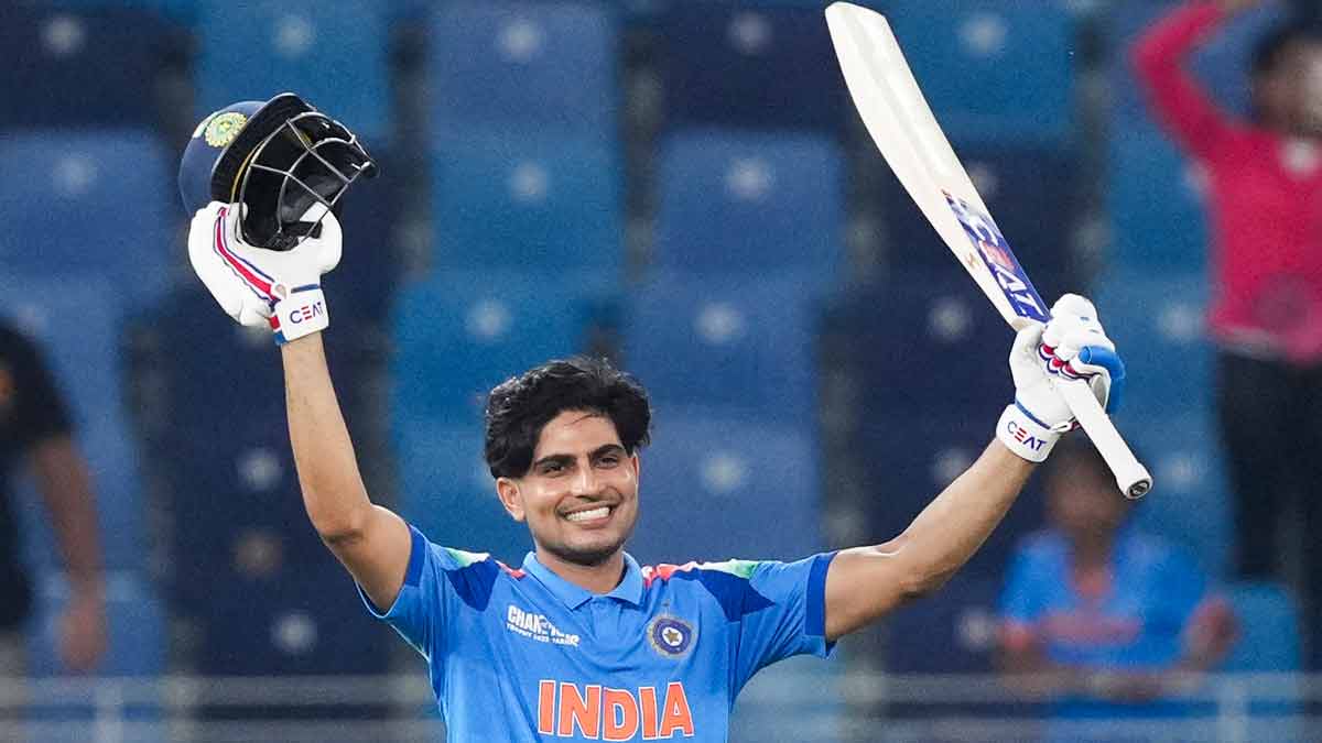 Gill’s unbeaten century powers India to winning start in Champions Trophy