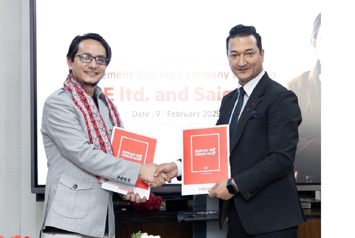 Saigrace appointed as story ambassador of IME Limited