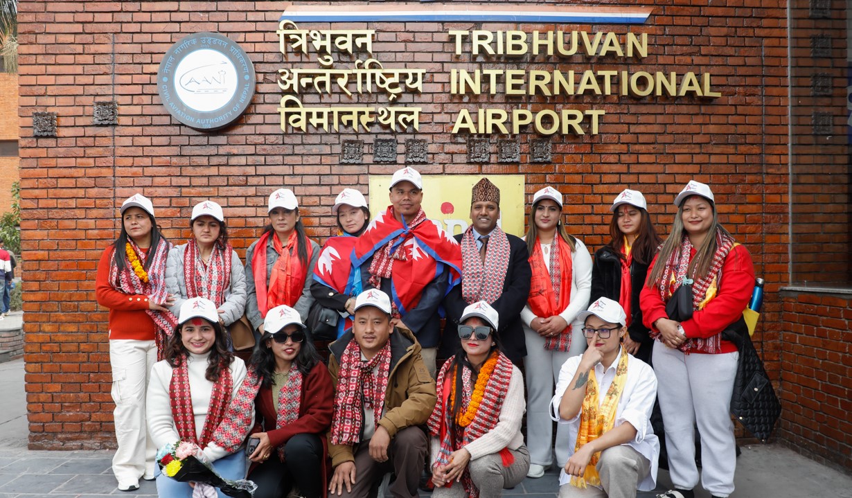 First batch of Nepali caregivers depart for Israel after Gaza ceasefire