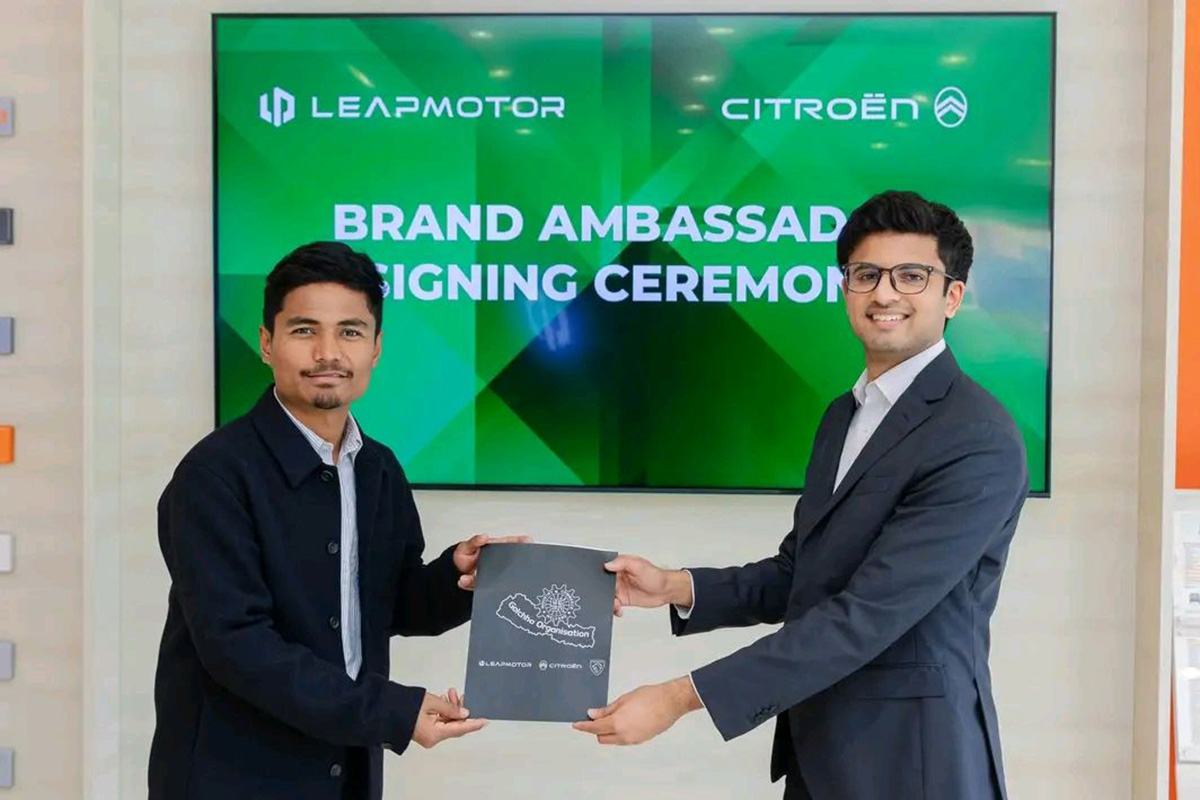 Shangri-la Motors names Rohit Paudel brand ambassador for Leapmotor, Citroen