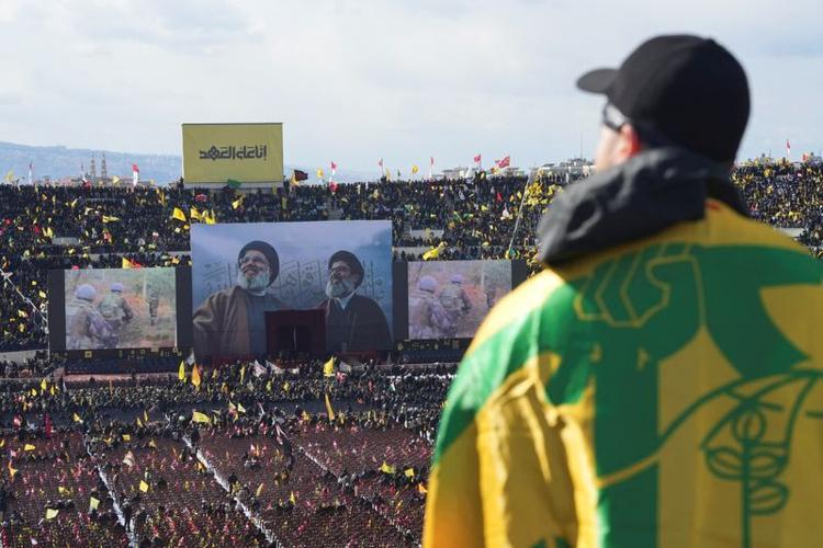 Tens of thousands pour in for Beirut funeral of slain Hezbollah leader