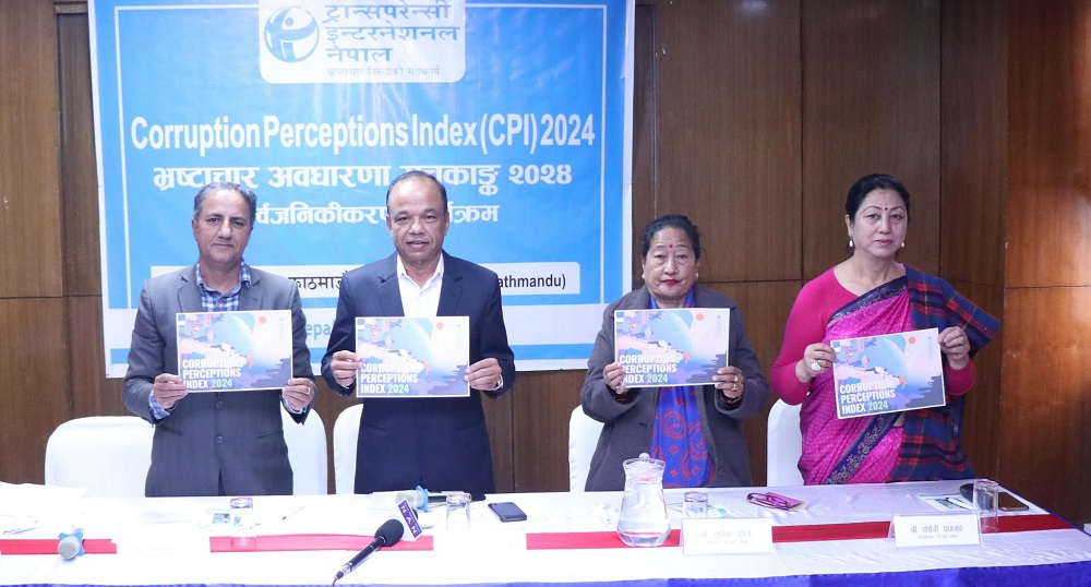 Nepal ranks 107th in 2024 CPI with score of 34