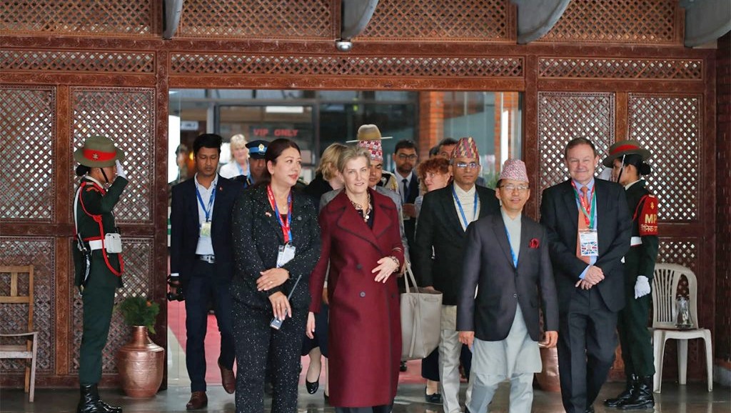 Prince Edward’s wife arrives in Kathmandu