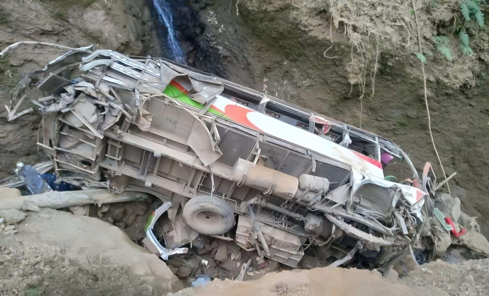 Bus plunges 200 meters in Kavre, one dead, two injured