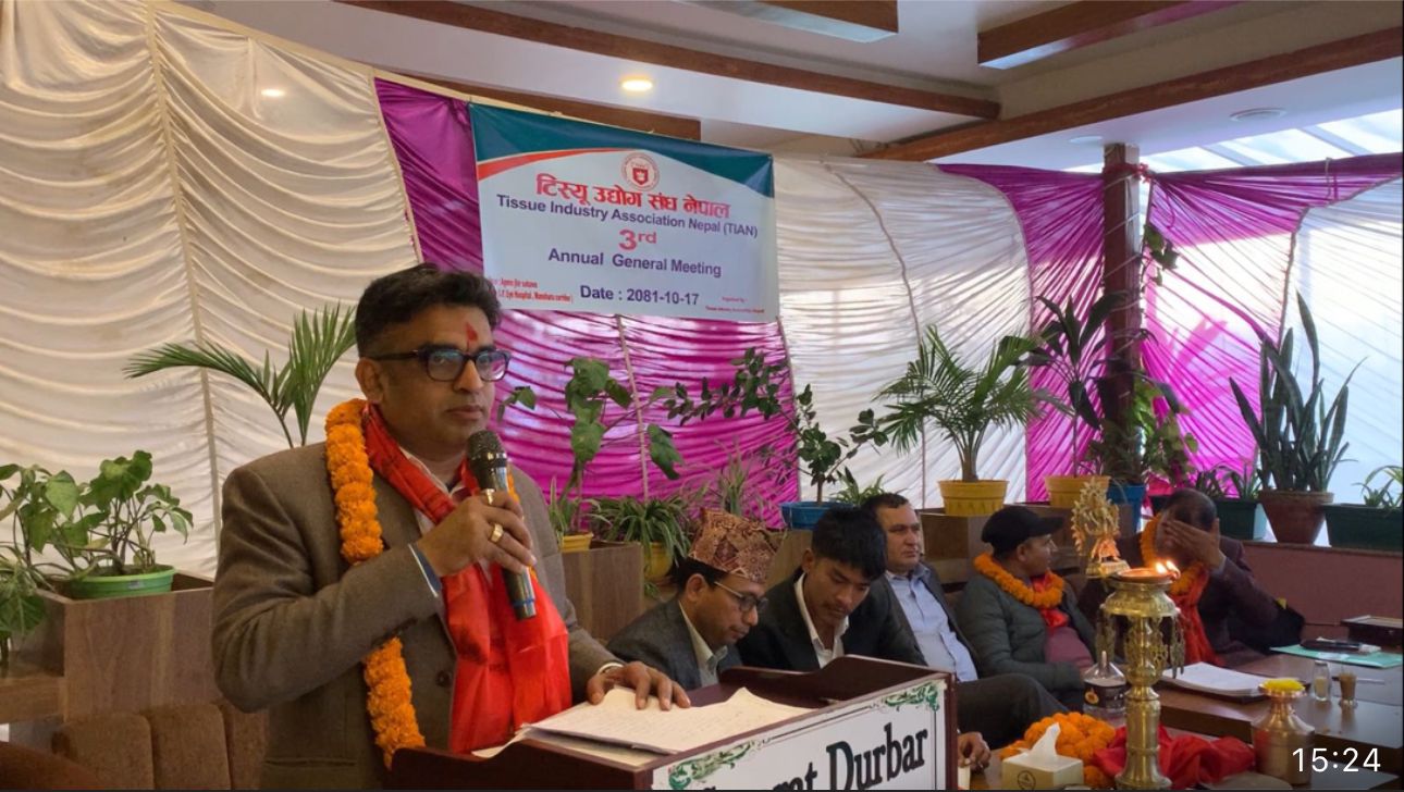 Yadav Ghimire elected Chair of Nepal Tissue Industry Association