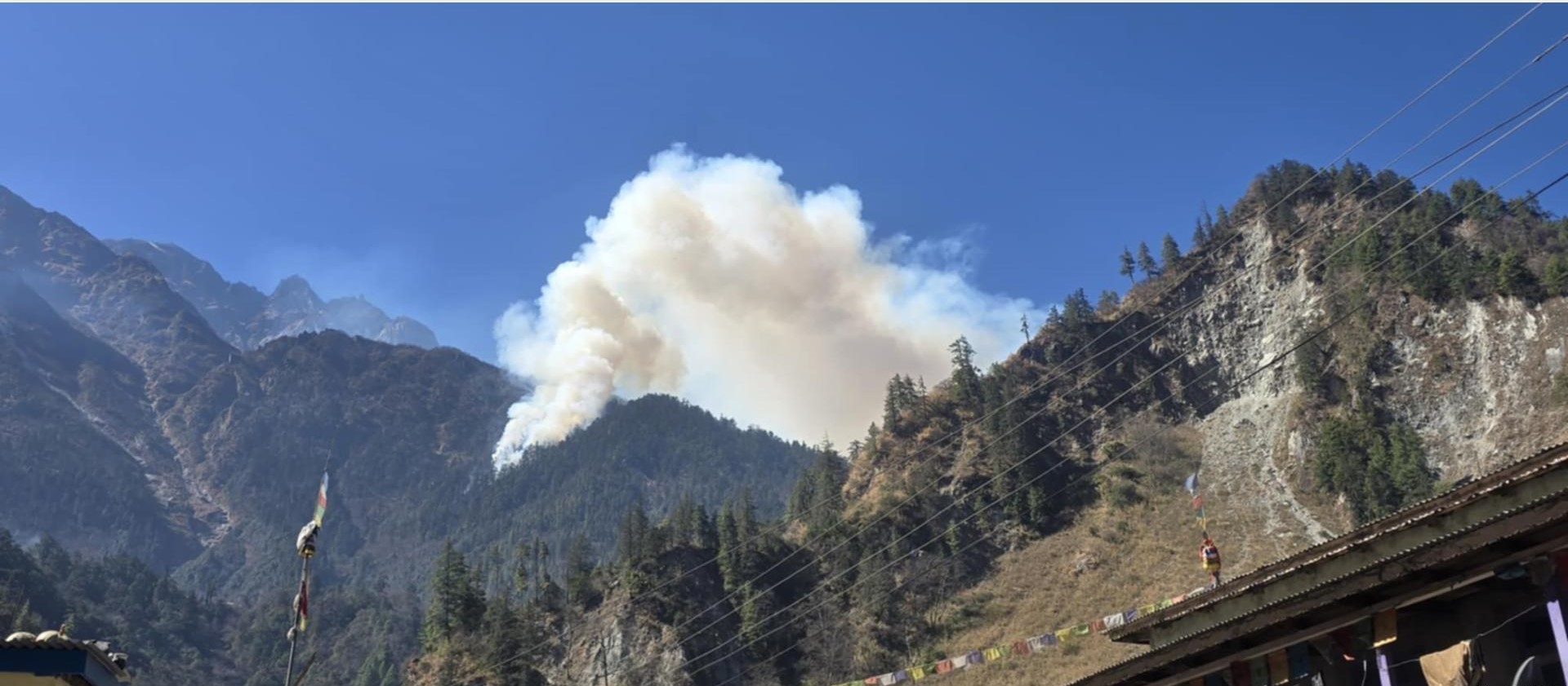 Forest fire in Manang’s Timang jungle still uncontrolled