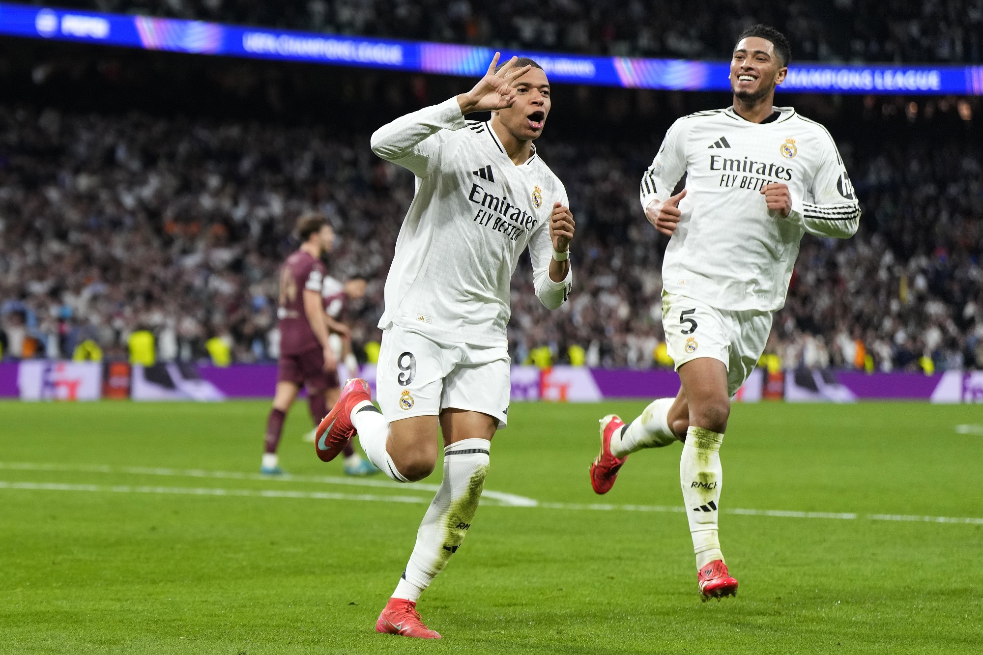 Mbappe’s hat-trick fires Real Madrid into Champions League last 16