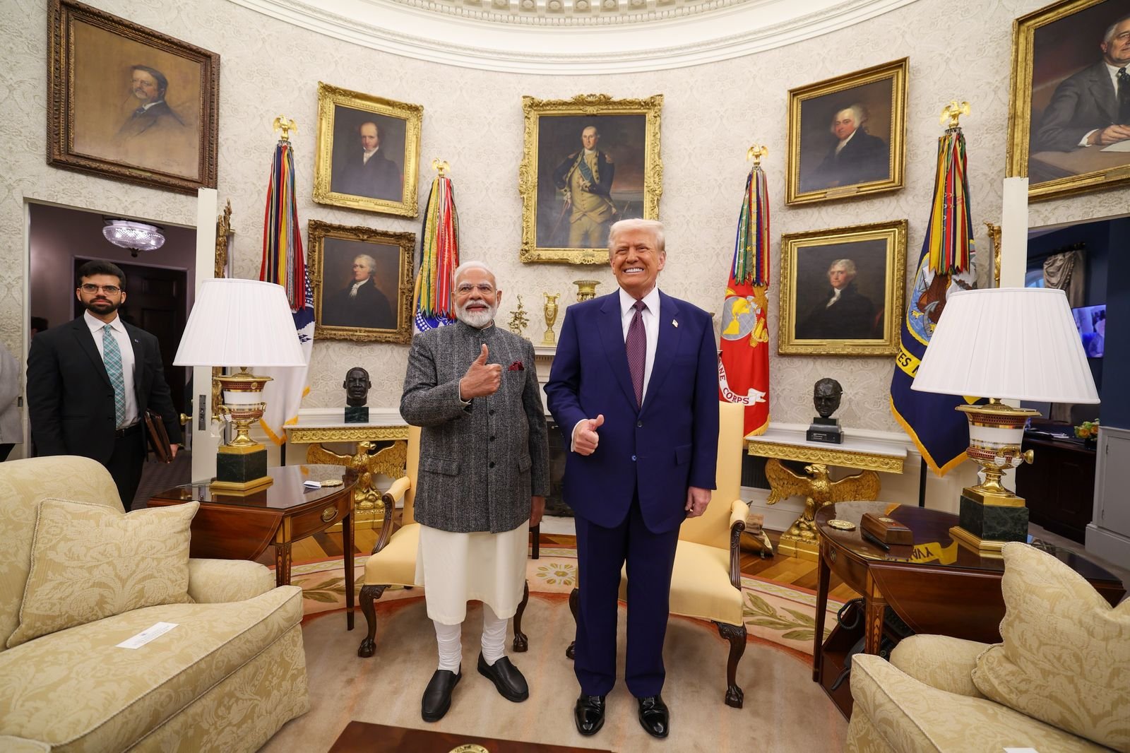 Trump & Modi discuss trade balance, energy, & defense ties