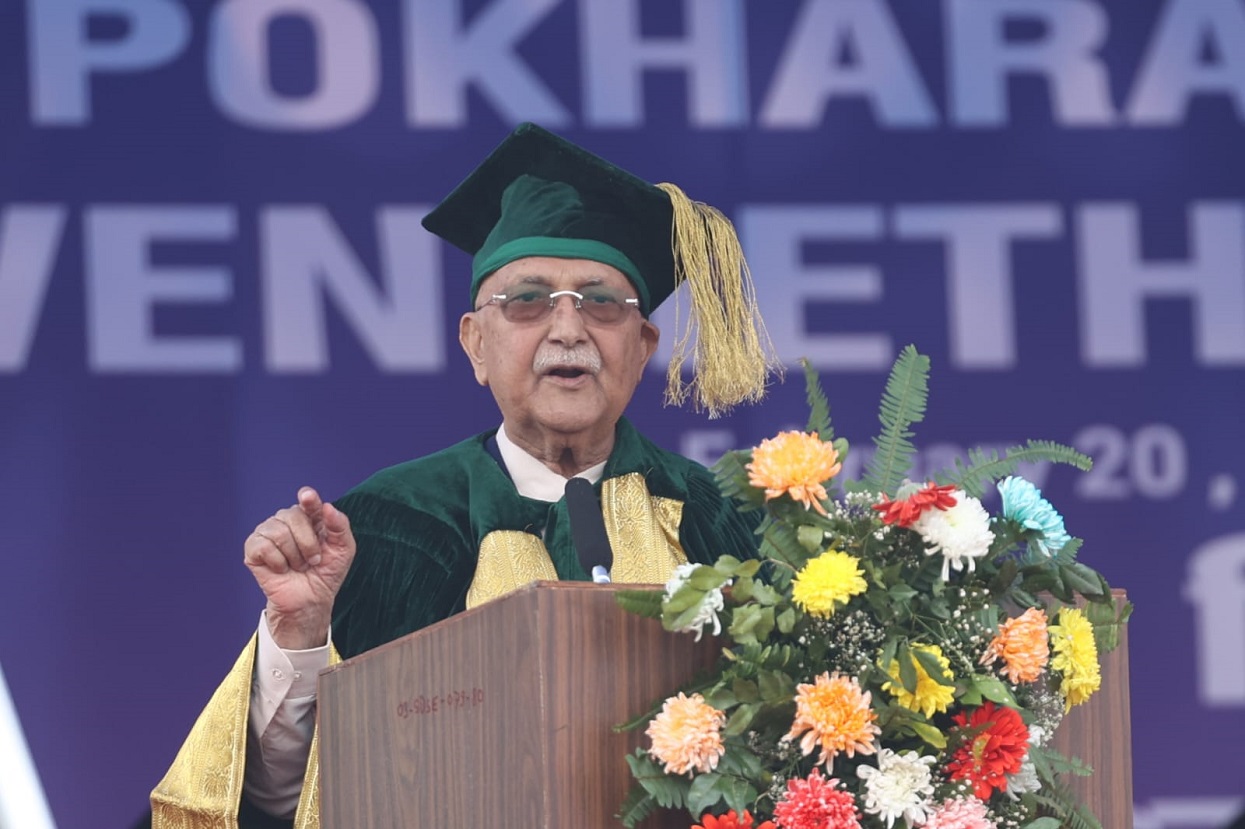 PM Oli urges university students to use their knowledge sincerely in nation’s interest