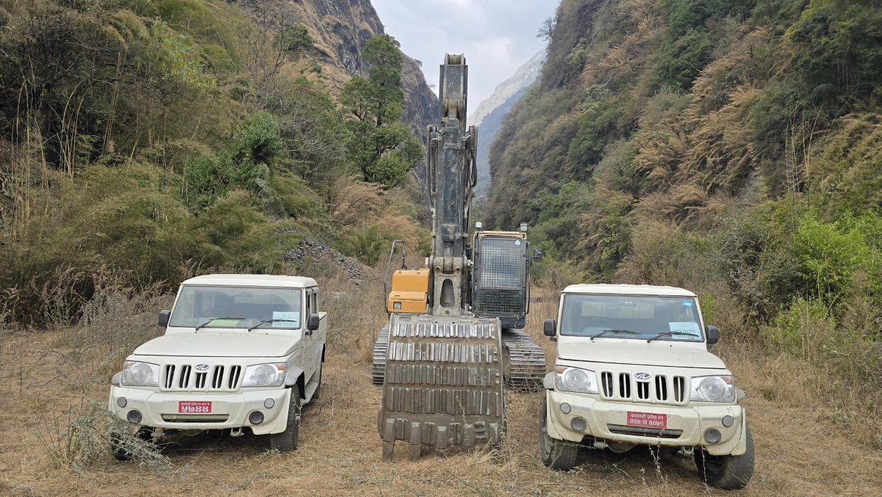 Road access reaches remote Bagar village in Myagdi