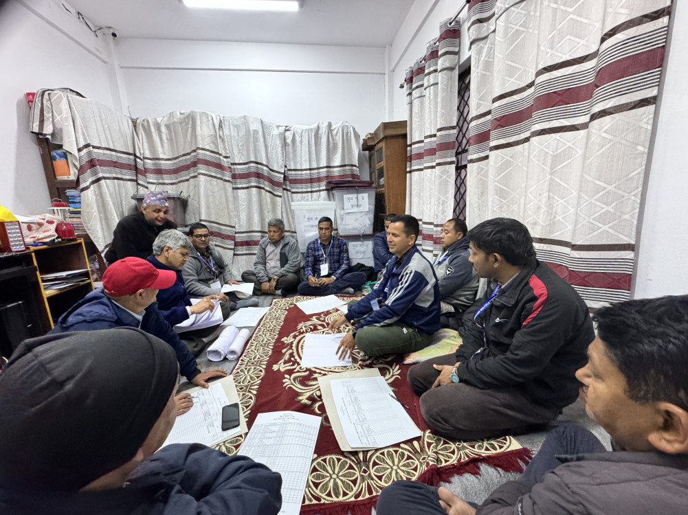 Vote count halts at Shahid Multiple Campus in Palpa