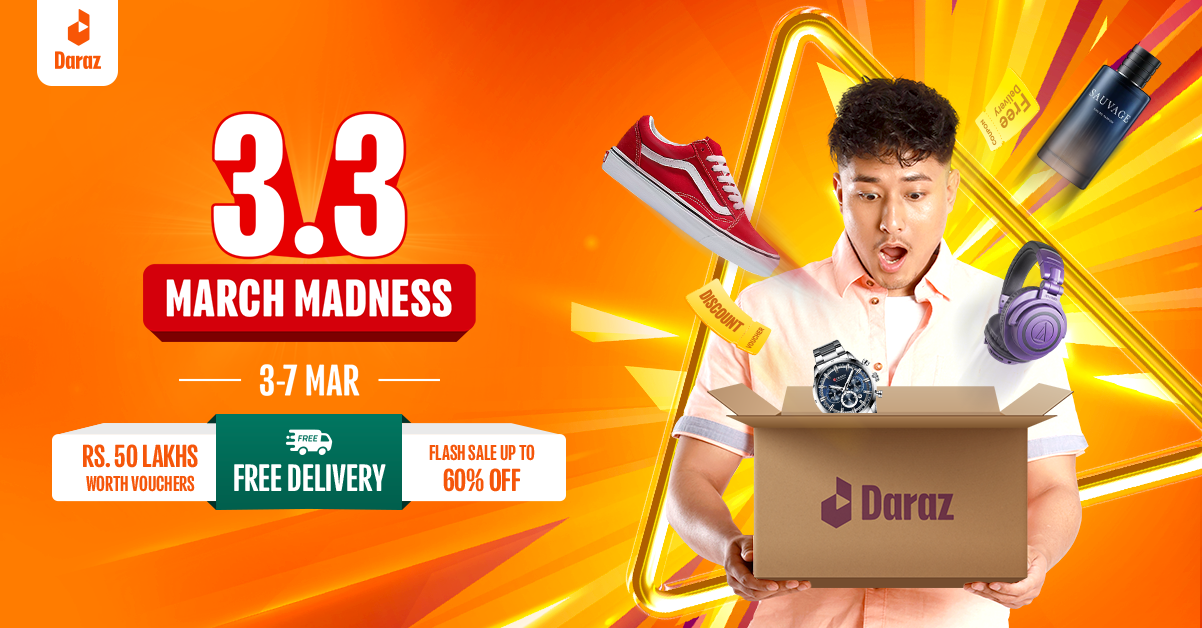 Score big savings with Daraz Nepal’s 3.3 March Madness Campaign!