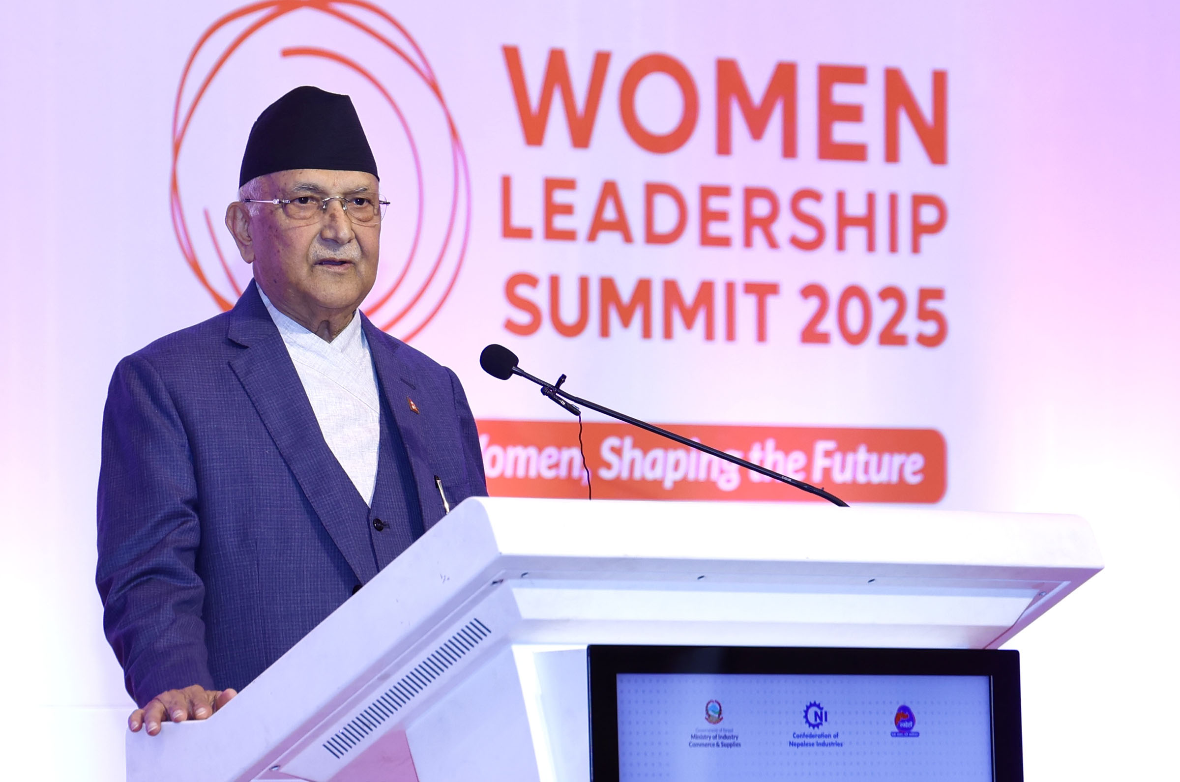 PM Oli calls for equal participation of women & men to drive societal Ppogress