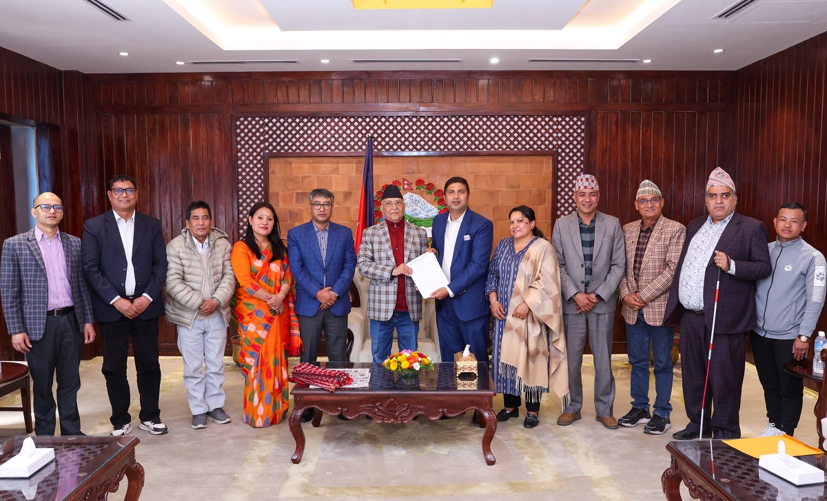 NGO Federation of Nepal presents 21-point declaration to PM Oli