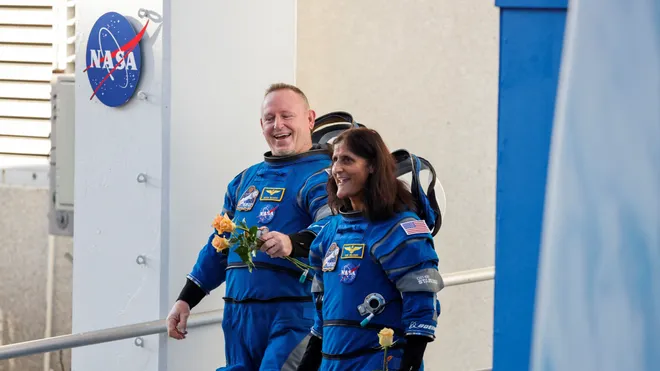 Astronauts finally head home after unexpected nine-month ISS stay