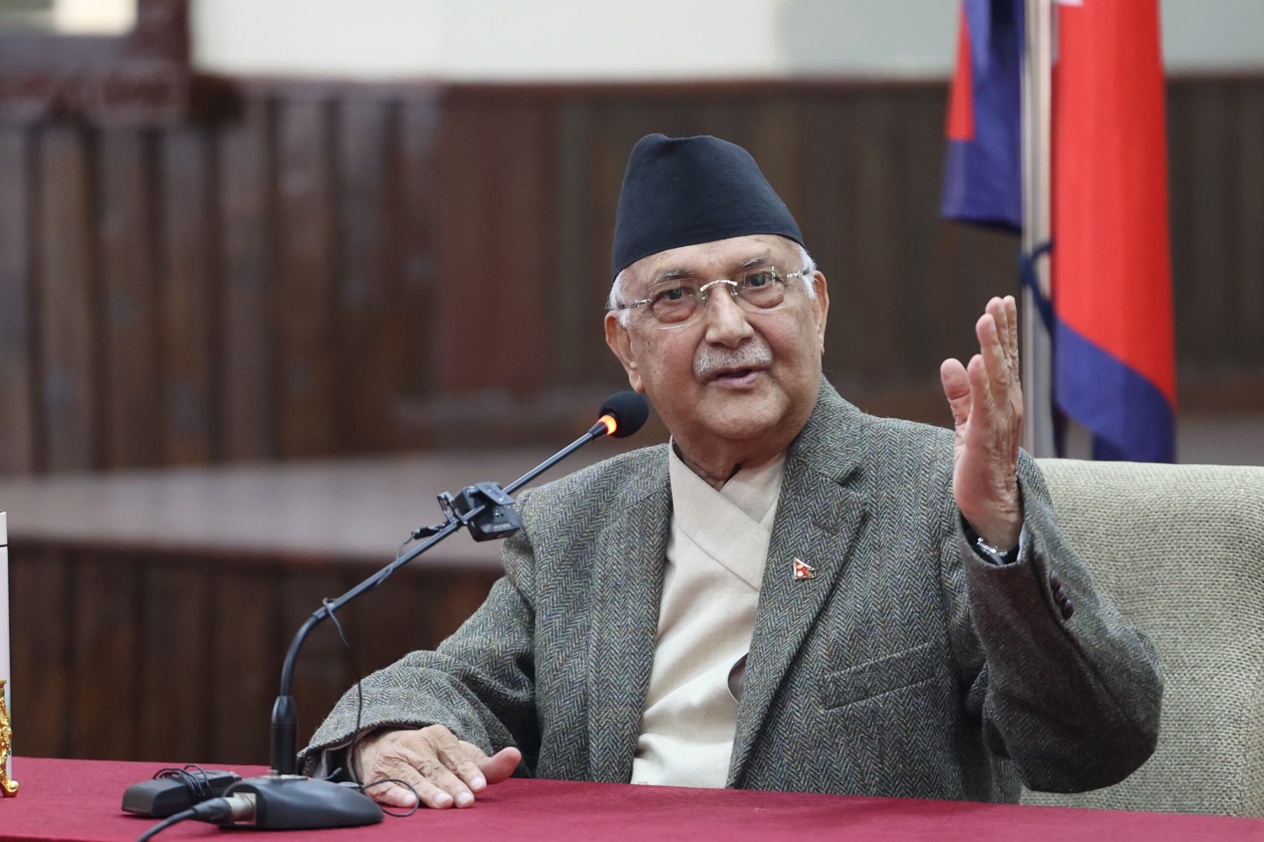 PM Oli highlights progress in development, education, and healthcare