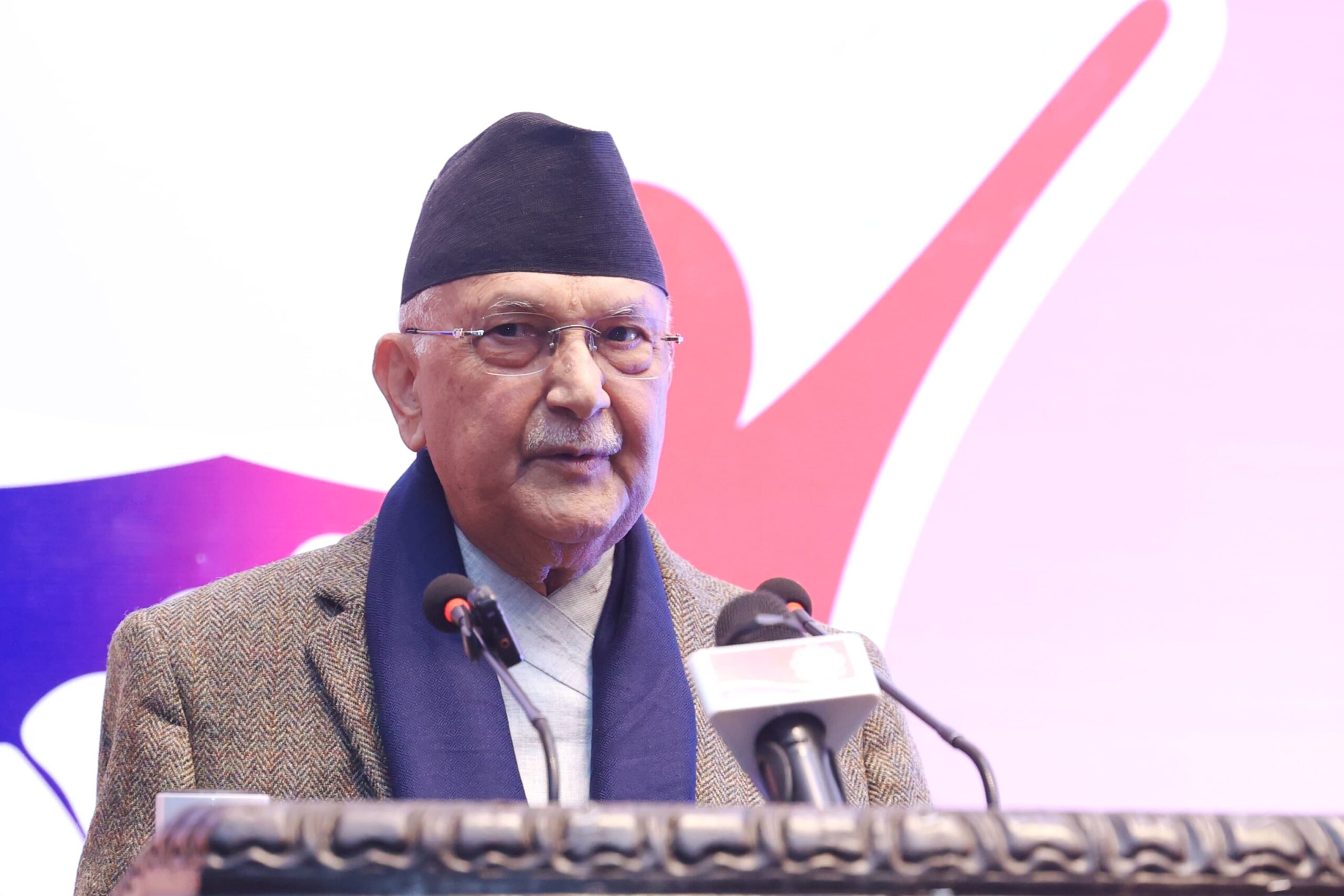 PM Oli calls for collective effort in nation-building & fair wages