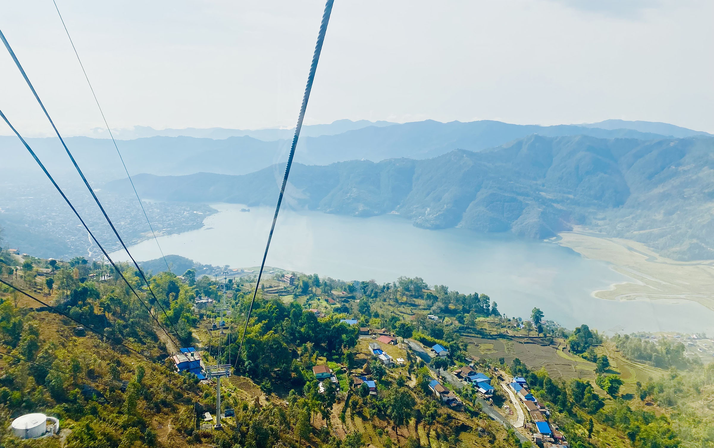 Cable Car ride offers stunning aerial view of Phewa Lake