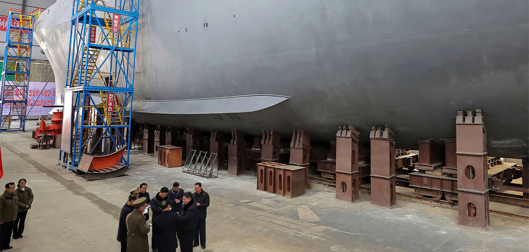 NKorea unveils nuclear powered submarine