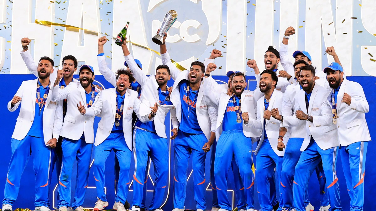Why do Champions Trophy winners wear the white blazer?