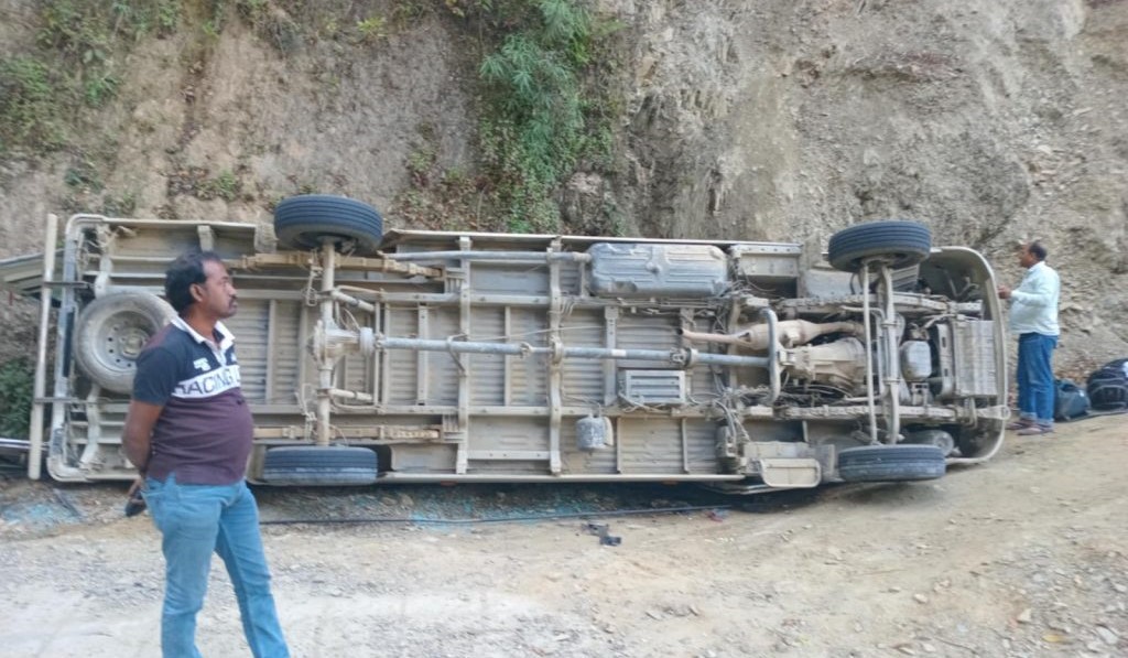 Four injured in accident involving Indian vehicle in Makwanpur