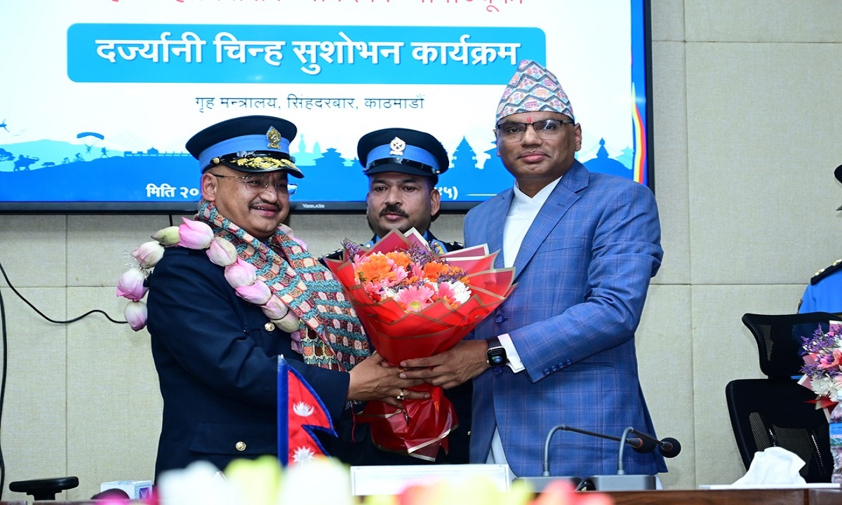 Thapa assumes office as new IGP, prioritizes national security