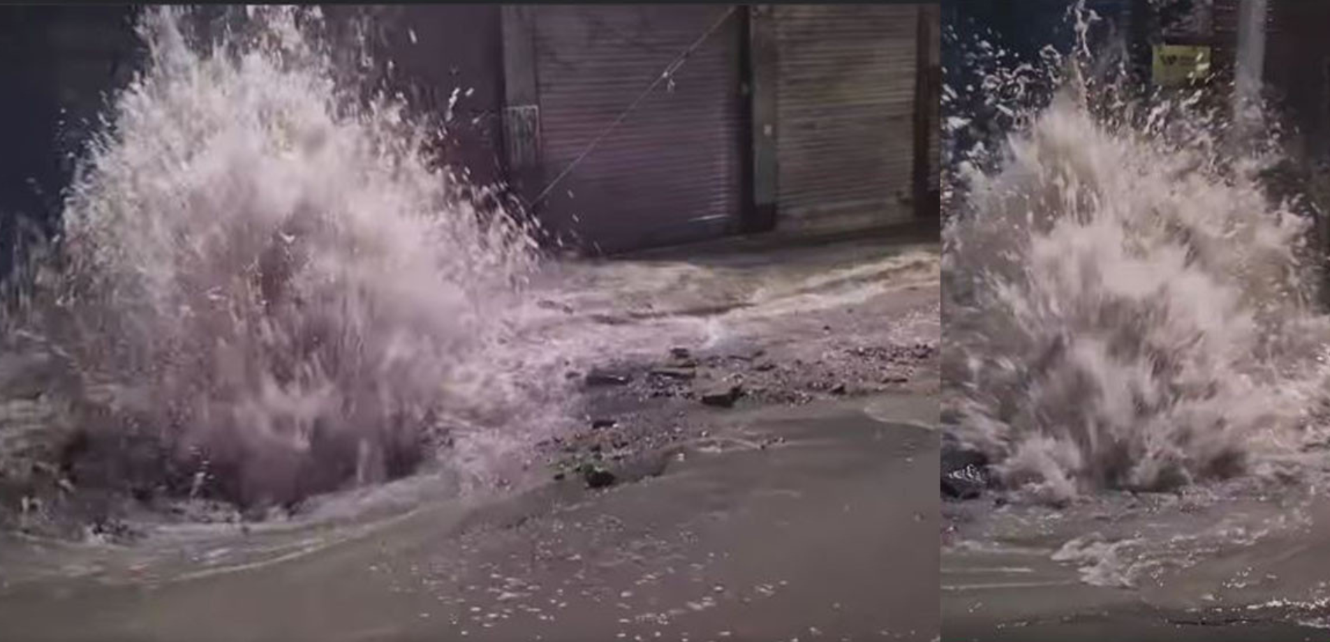 Melamchi pipeline bursts again in Thapathali, flooding streets