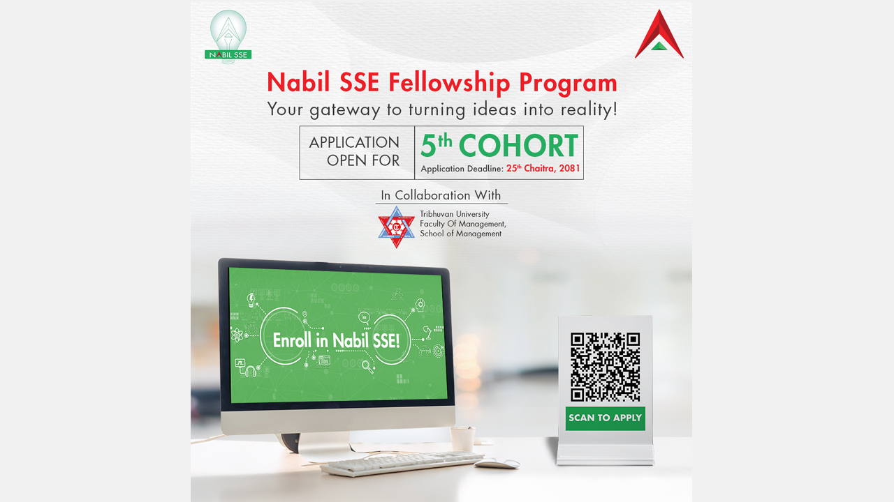 Nabil Bank opens applications for 5th cohort of Nabil SSE Fellowship