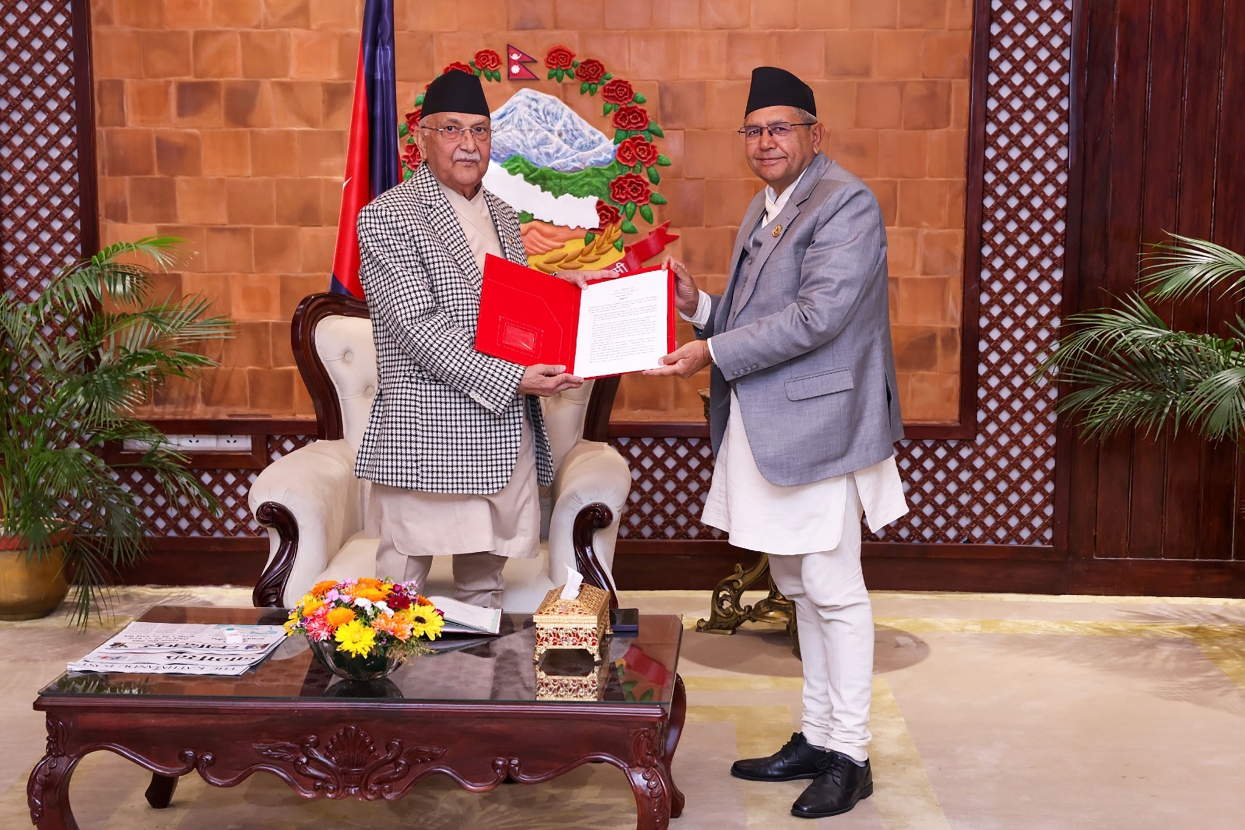 Seven-point declaration handed over to PM Oli