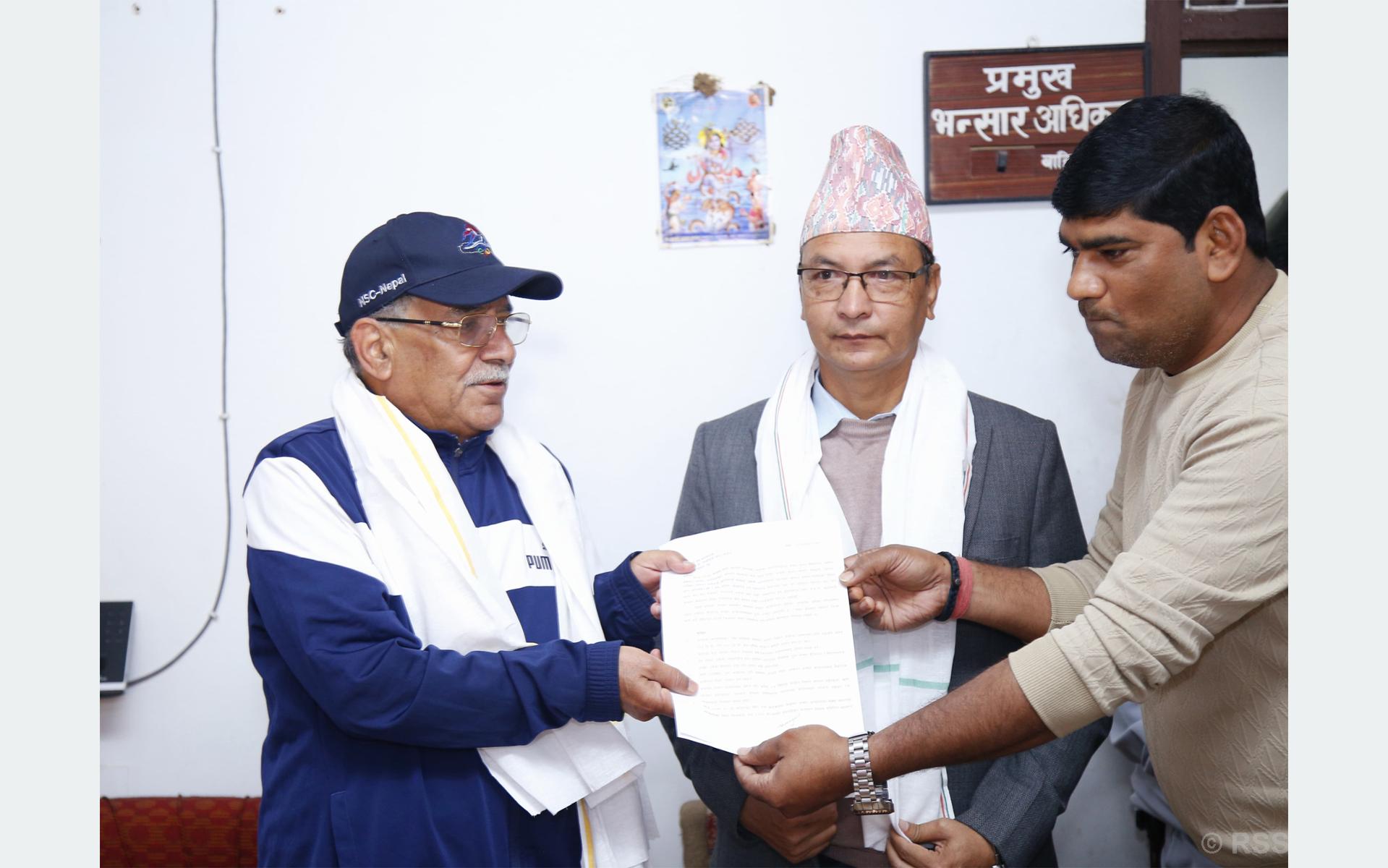 Chair Dahal pledges to support for Bhitthamod dry port construction