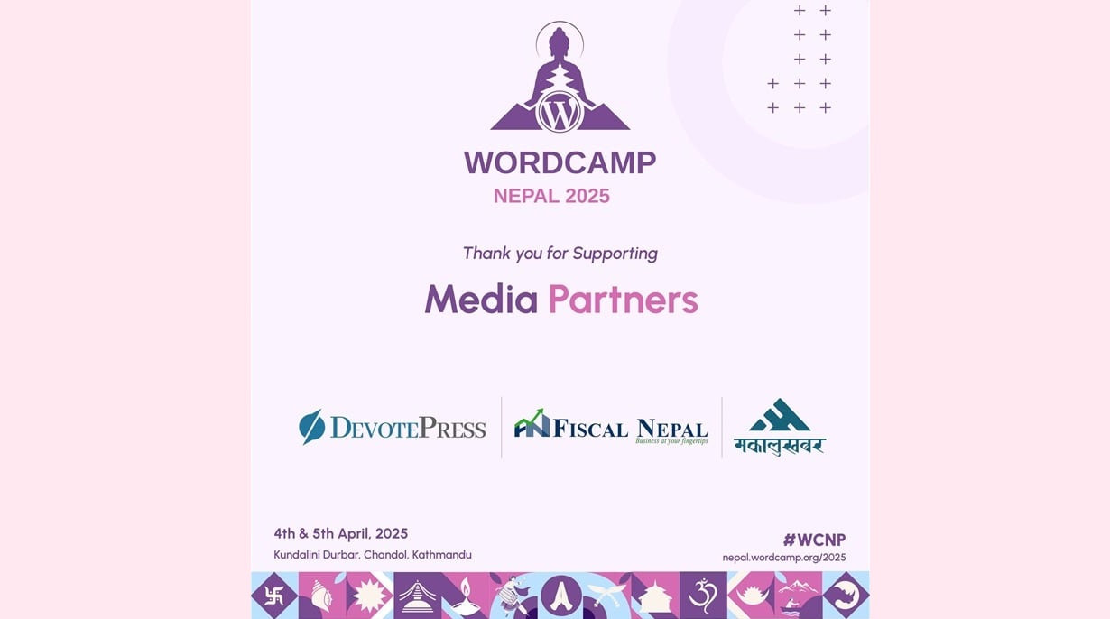 Three media partners selected for WordCamp Nepal 2025