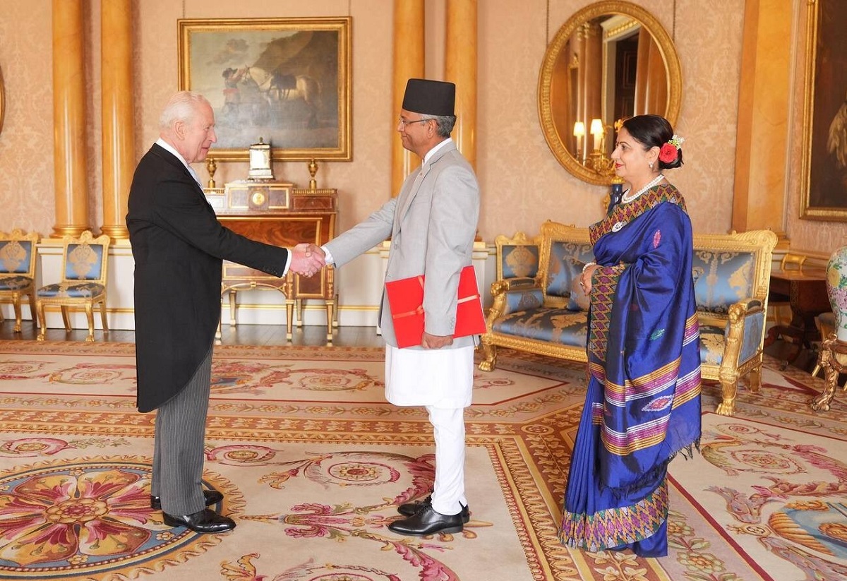 Letters of credence presented to King Charles