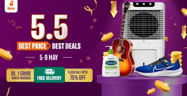 Daraz 5.5 Sale: Up to 75% off!