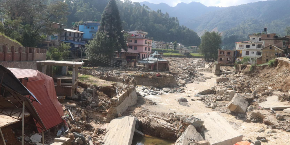 Flood alert issued for 39 districts as river levels rise across Nepal