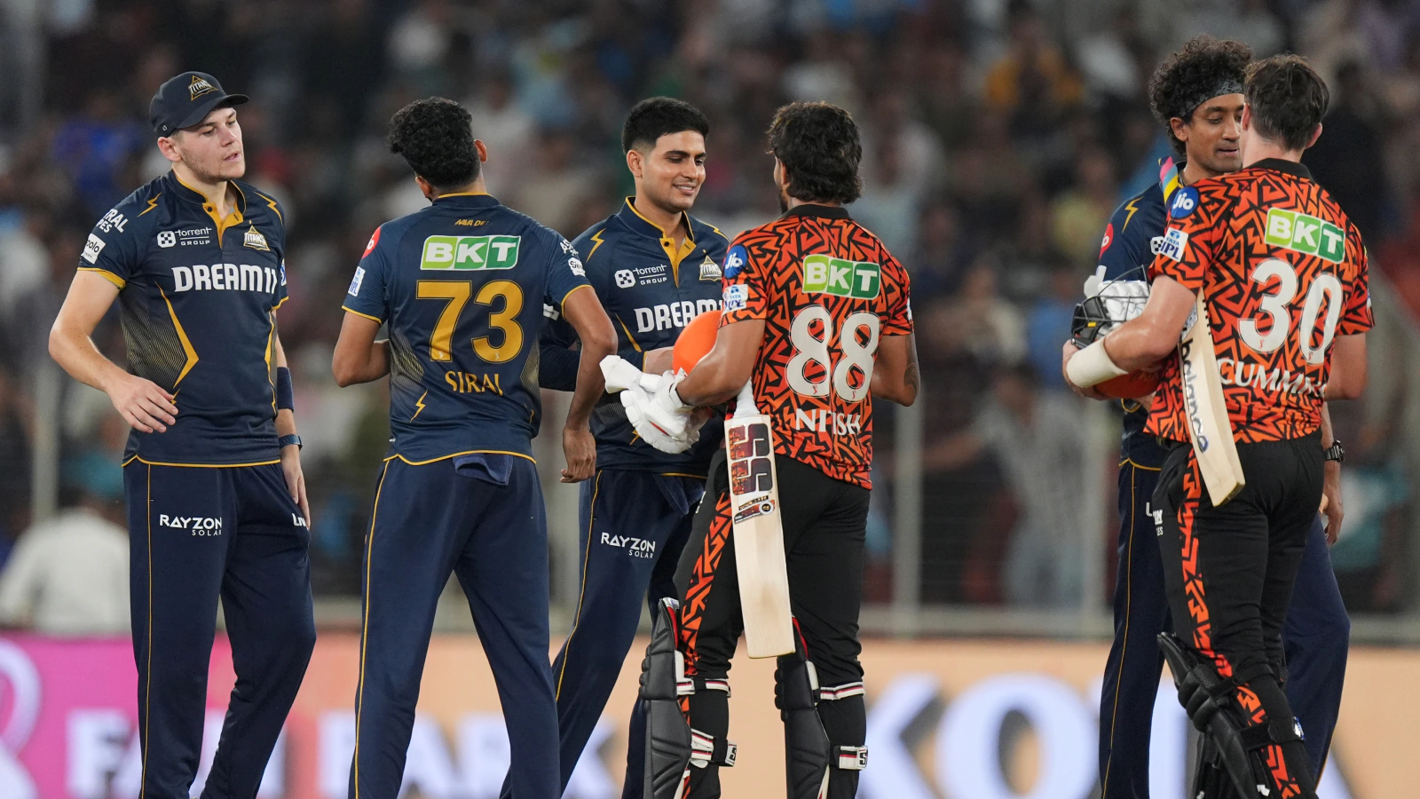 Gujarat Titans beat Hyderabad by 38 runs, climb to 2nd spot