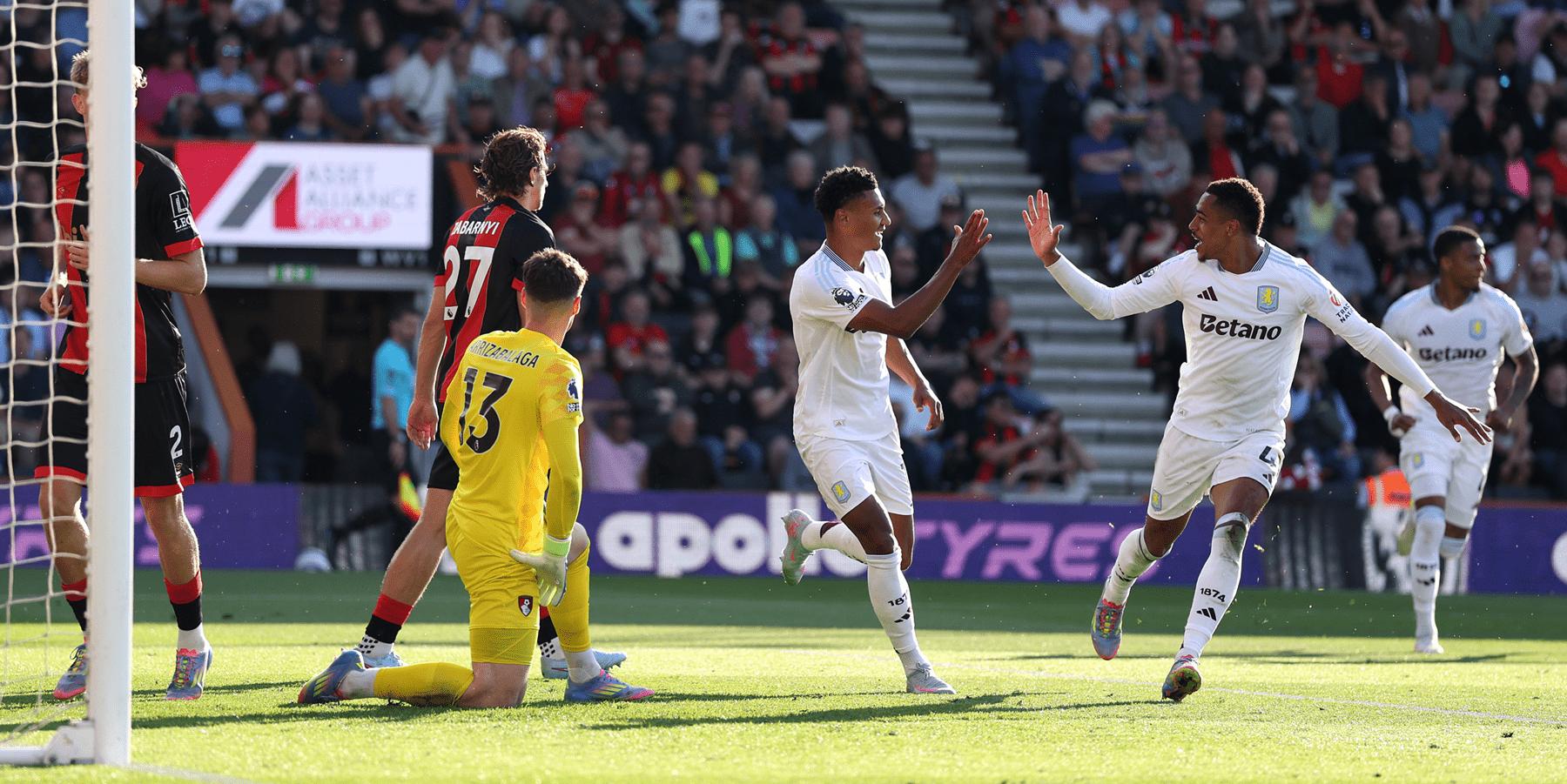 Aston Villa boost Champions League hopes with narrow win over Bournemouth