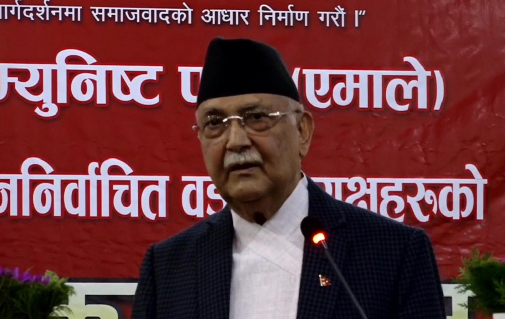 PM Oli urges people’s reps to work for development, good governance
