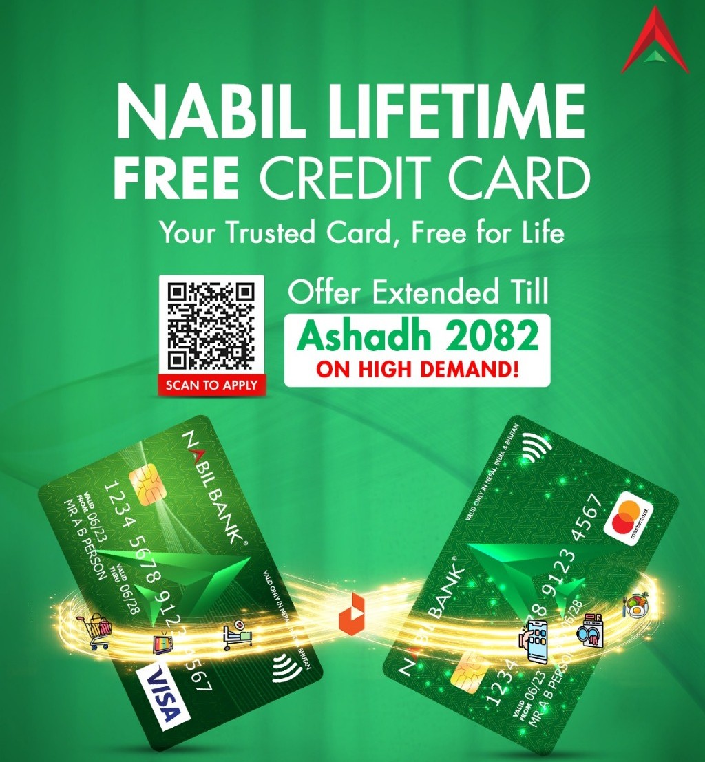 Nabil Bank extends ‘Nabil Lifetime Free Credit Card’ scheme till mid-July