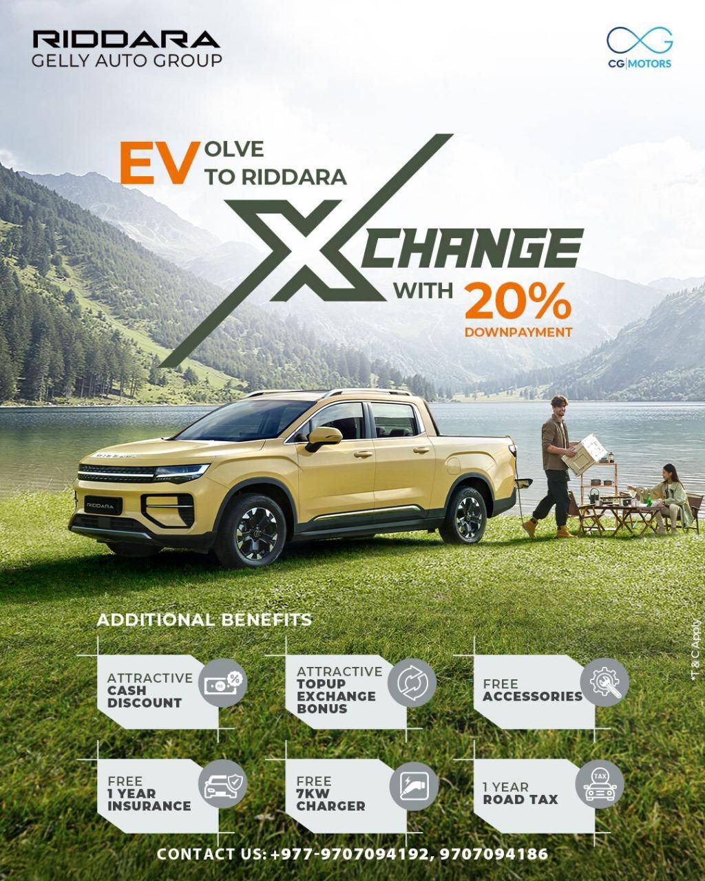 Riddara RD6 EV pick up launches exchange offer
