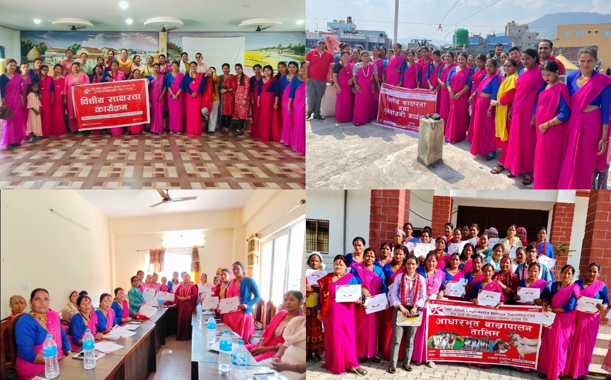 NIC ASIA Laghubitta conducts financial literacy & livestock training programs
