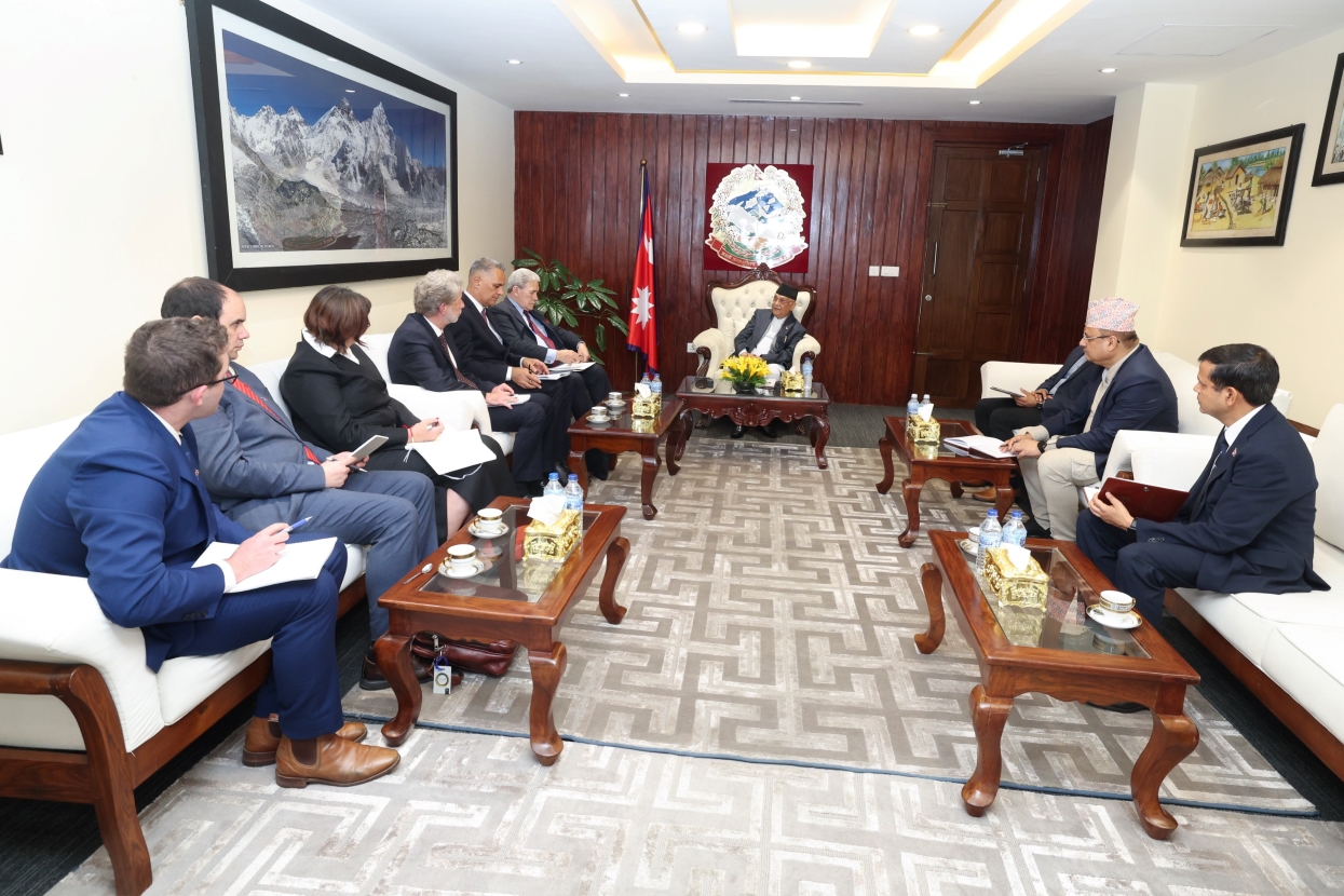 New Zealand DPM pays courtesy call on PM Oli