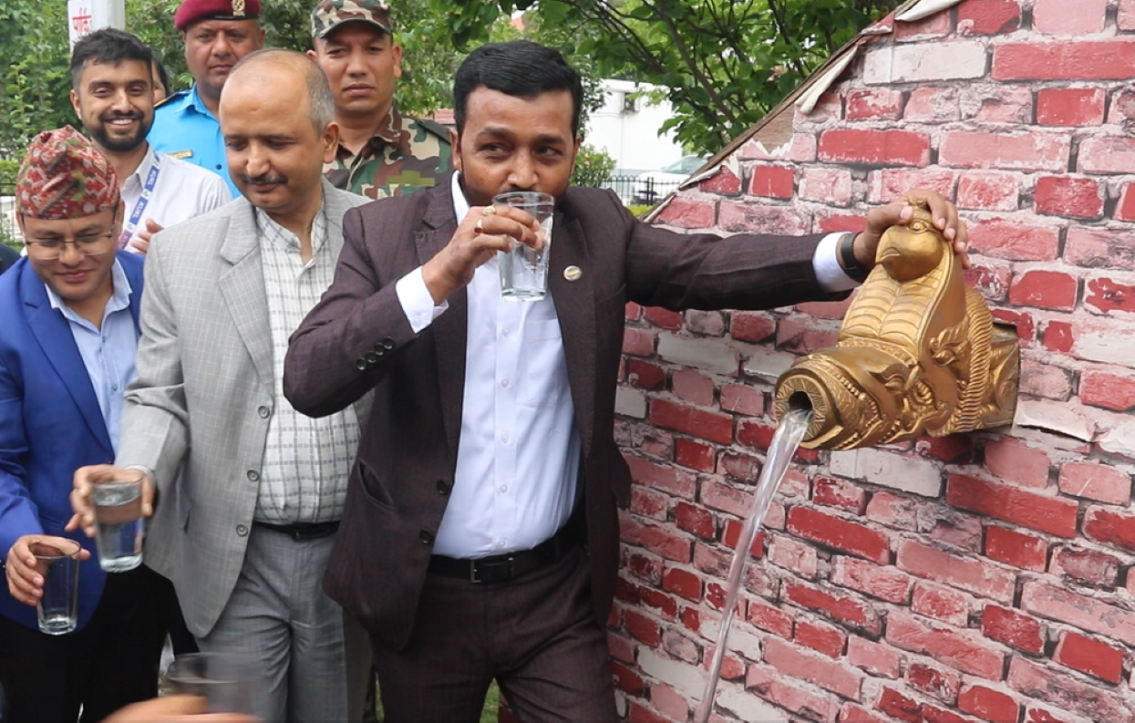 Melamchi Water distribution begins in Singha Durbar
