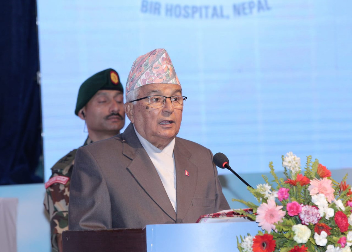 President Paudel expresses concern over increasing trend of doctors leaving Nepal