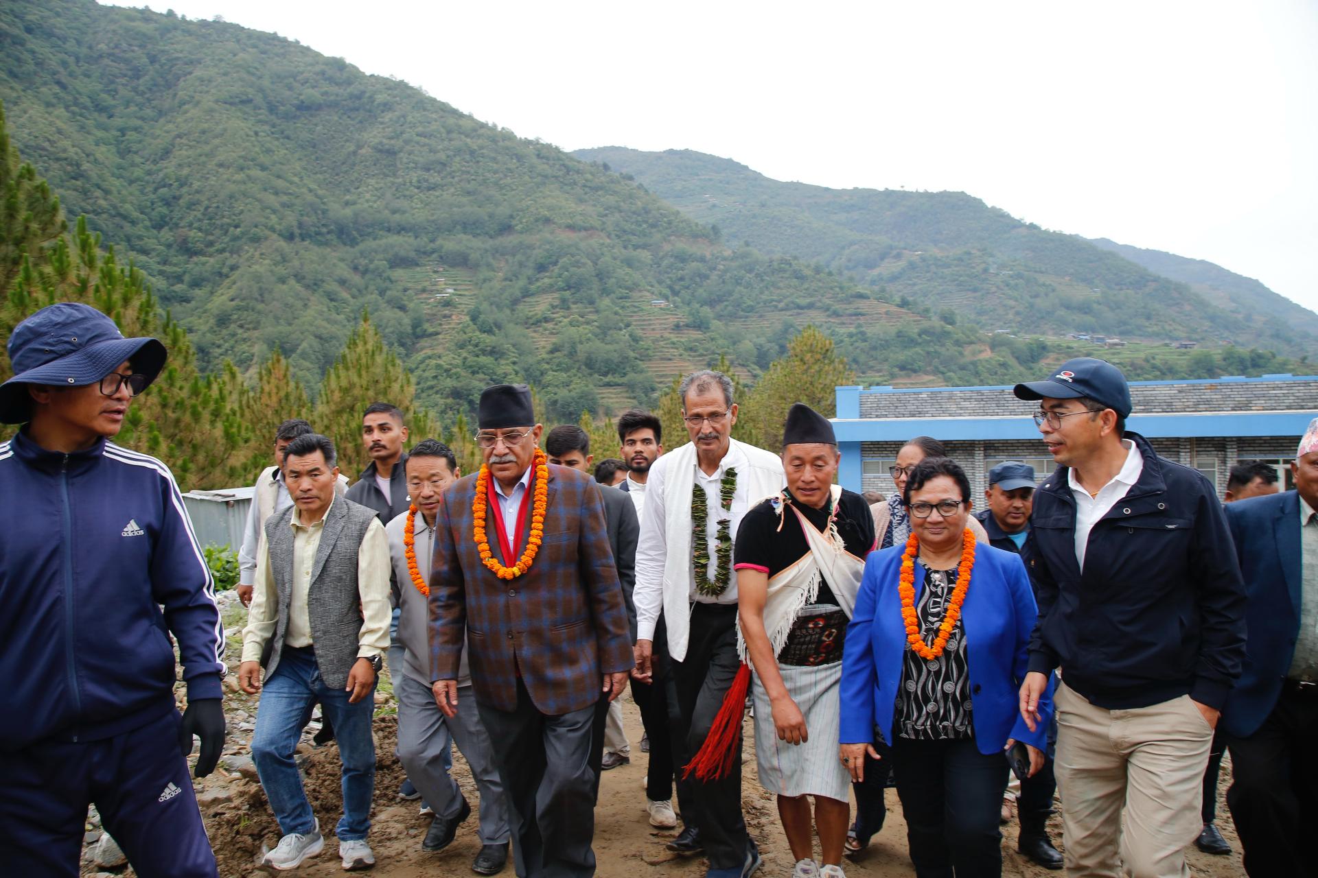 CPN (Maoist Centre) Chair Dahal in Rukum East (photos)