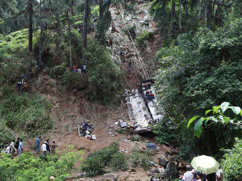 Passenger bus skids off a cliff in Sri Lanka, killing 21 people and injuring at least 14 others